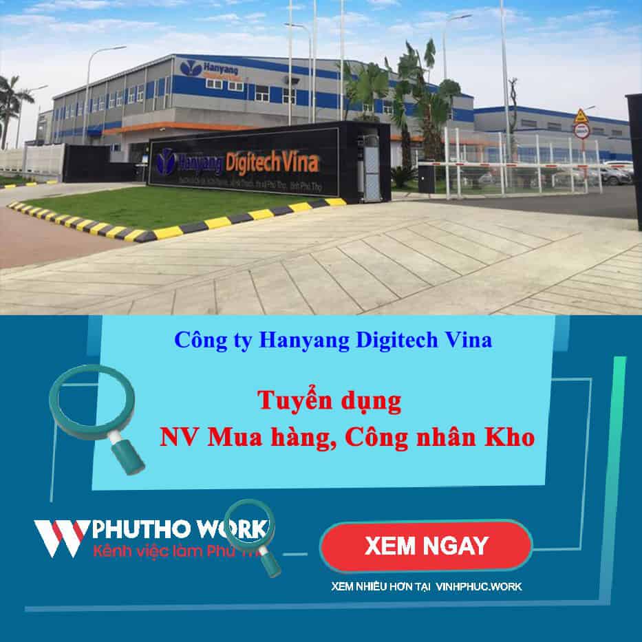 Cong Ty Hanyang Digitech Vina Tuyen Nhan Vien Mua Hang Cong Nhan Kho 5