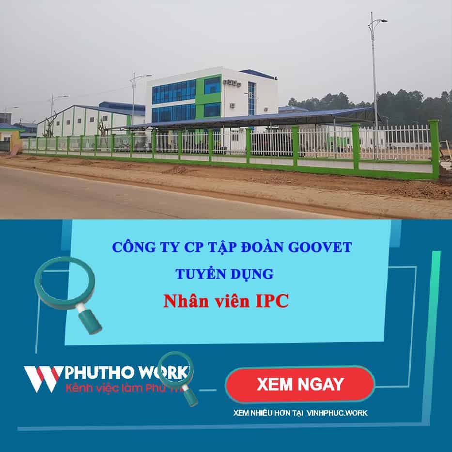 Cong Ty Co Phan Tap Doan Goovet Thong Bao Tuyen Nhan Vien Ipc 1