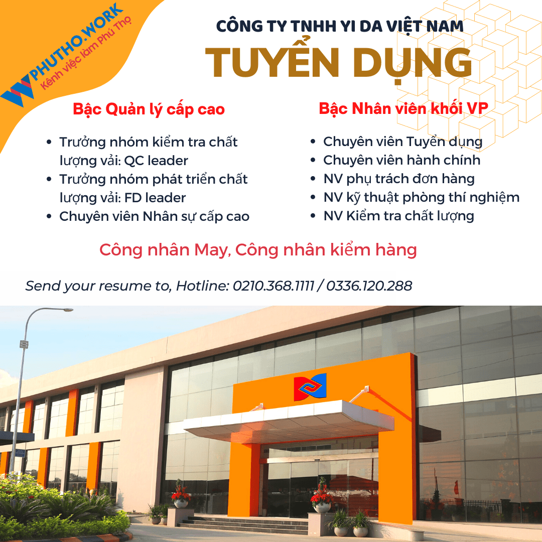 Don Vi Lon Hang Dau Yi Da Viet Nam Thong Bao Tuyen Dung Nhieu Vi Tri Thang 08 2022 2