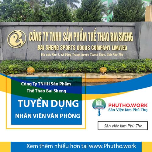 image nhan vien van phong cong ty tnhh san pham the thao bai sheng tuyen dung 1 140126 034520