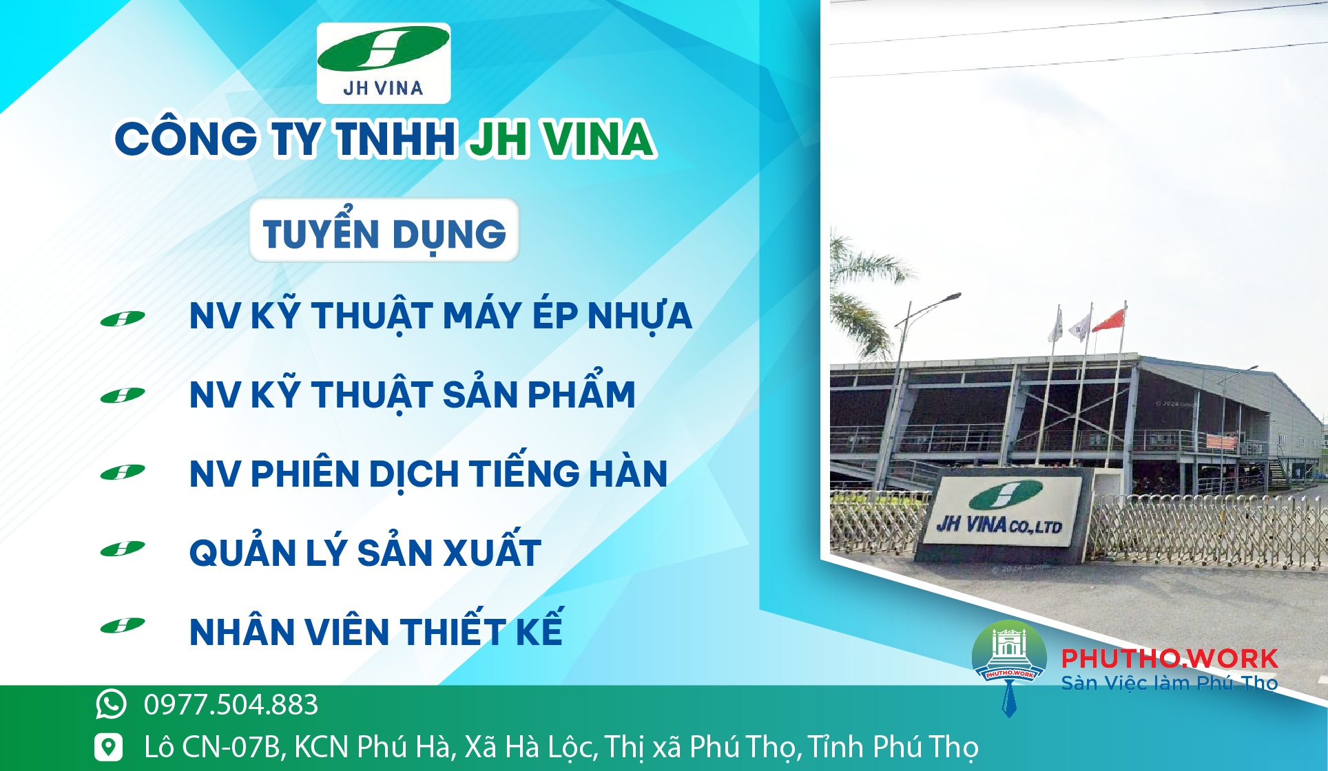 image cong ty tnhh jh vina tuyen dung nhieu vi tri quan ly san xuat qc thiet ke ky thuat phien dich ehs cong nhan san xuat phu tho work 1 070526 080914