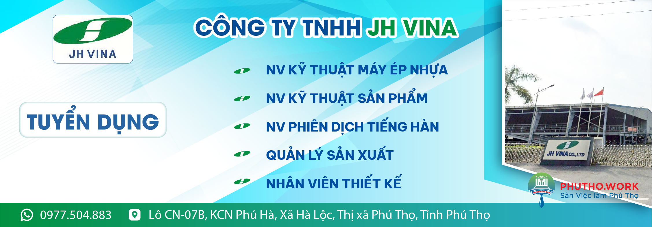 image cong ty tnhh jh vina tuyen dung nhieu vi tri quan ly san xuat qc thiet ke ky thuat phien dich ehs cong nhan san xuat phu tho work 8 070526 080919